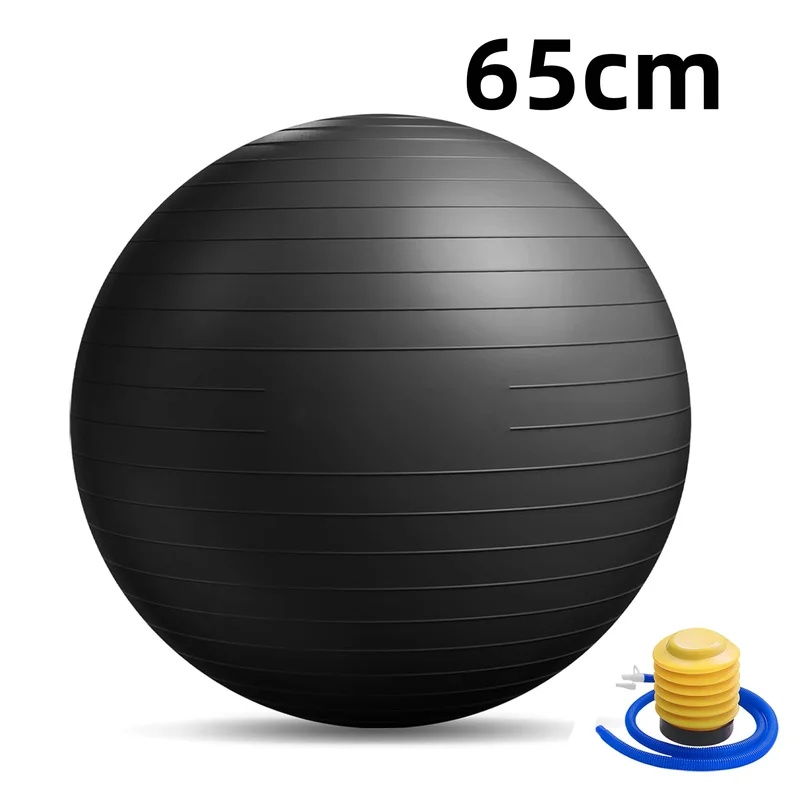 Pilates Toning Ball - Anti-Burst Yoga Ball with Pump Thickened