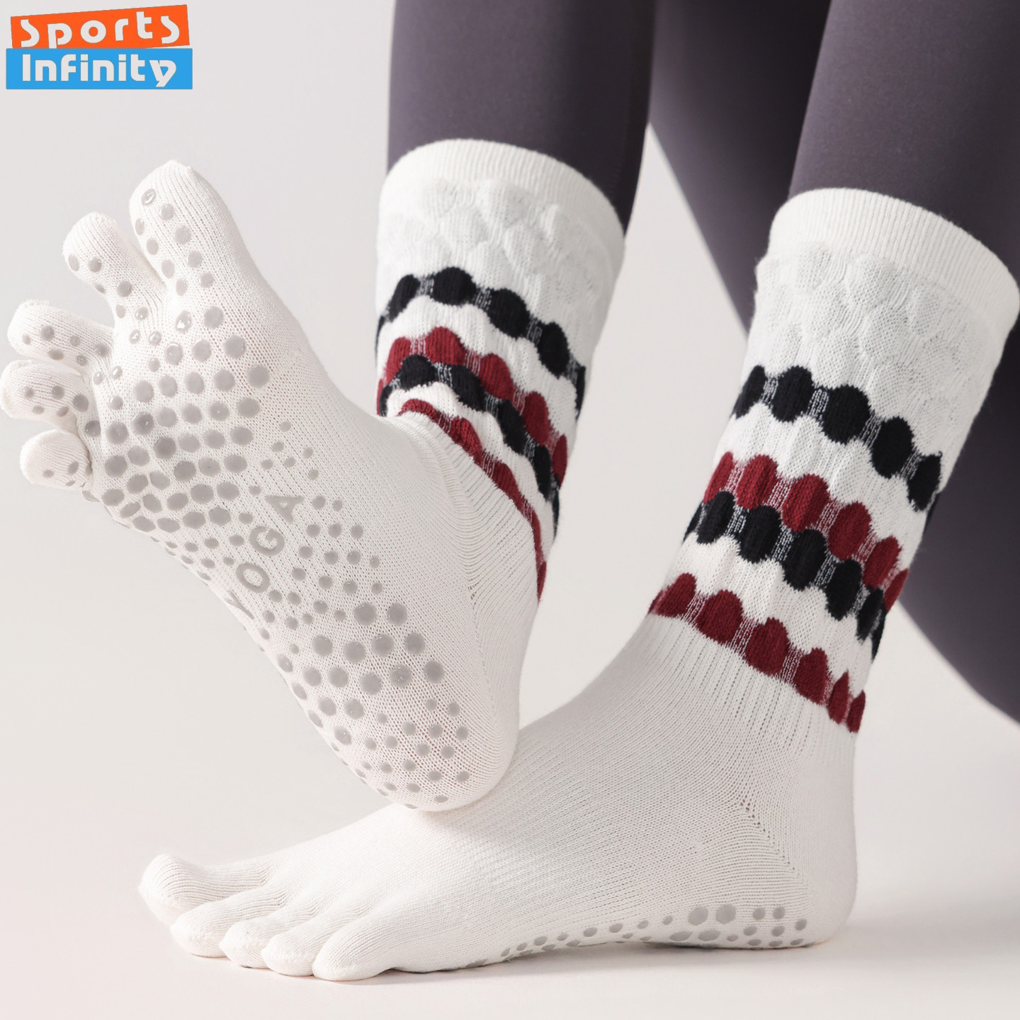 Pilates Yoga Fitness - Fashion Five Finger Yoga Socks Anti