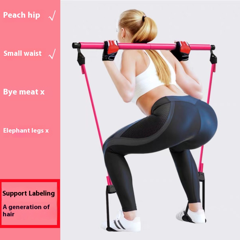 Pilates Toning Ball - Pilates Stick - Adjustable Fitness Bar