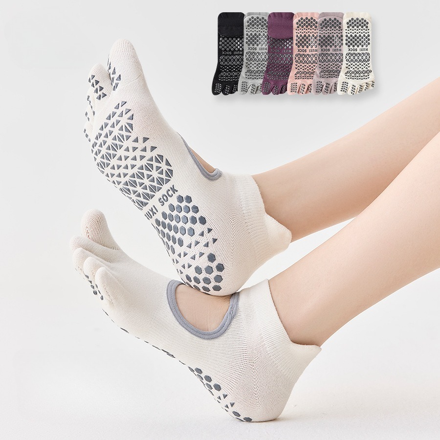 Pilates Yoga Fitness - Women's Professional Yoga Socks with Five