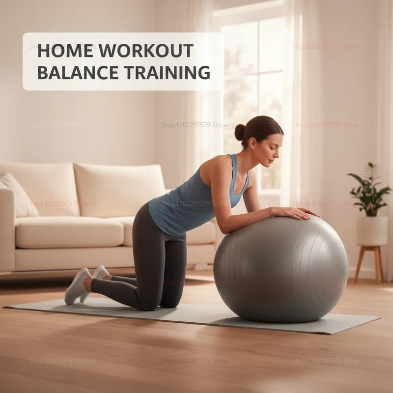 Anti-Burst Yoga Ball with Pump - Pilates Toning Ball 评论和价格