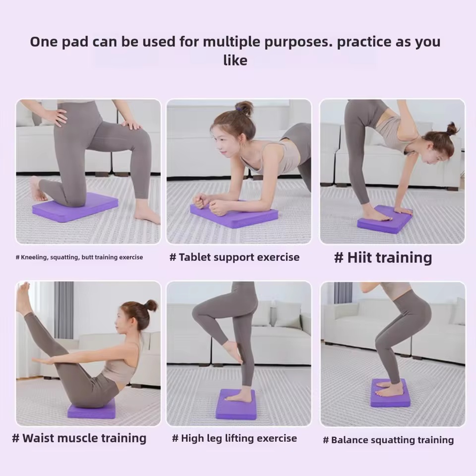 1pc Non‑Slip Foam Balance Pad, - Pilates Yoga Mat Workout 评论和价格