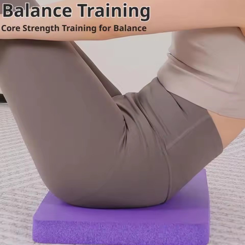 1pc Non‑Slip Foam Balance Pad, - Pilates Yoga Mat Workout 评论和价格