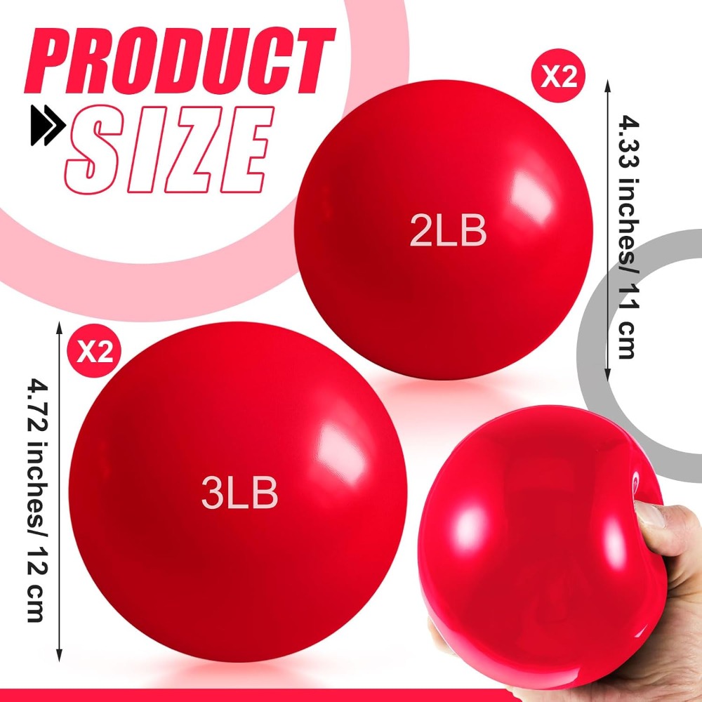 1lb-5lb Weighted Toning Balls  - Pilates Toning Ball 评论和价格
