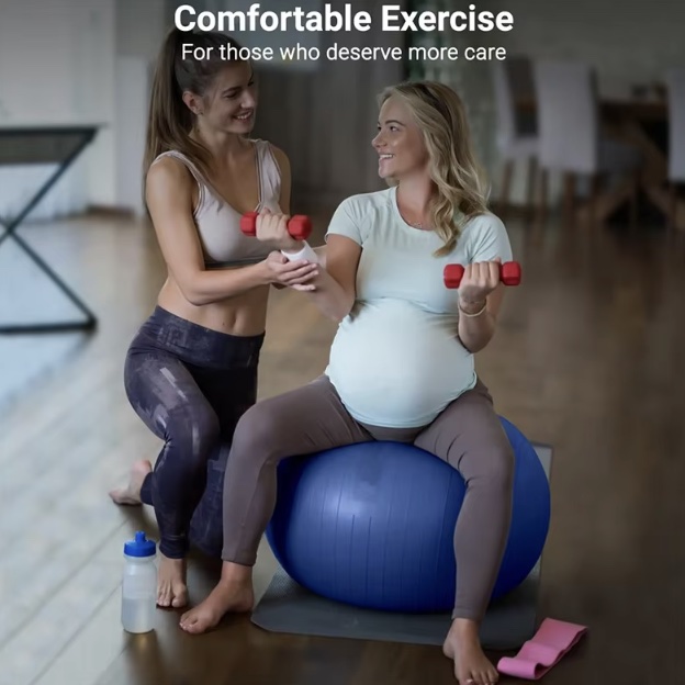 Yoga Ball 75cm Explosion-proof - Pilates Toning Ball 评论和价格