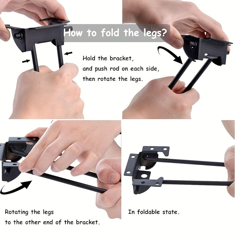 4pcs Foldable Hairpin Legs Met - Inversion Table Fold 评论和价格