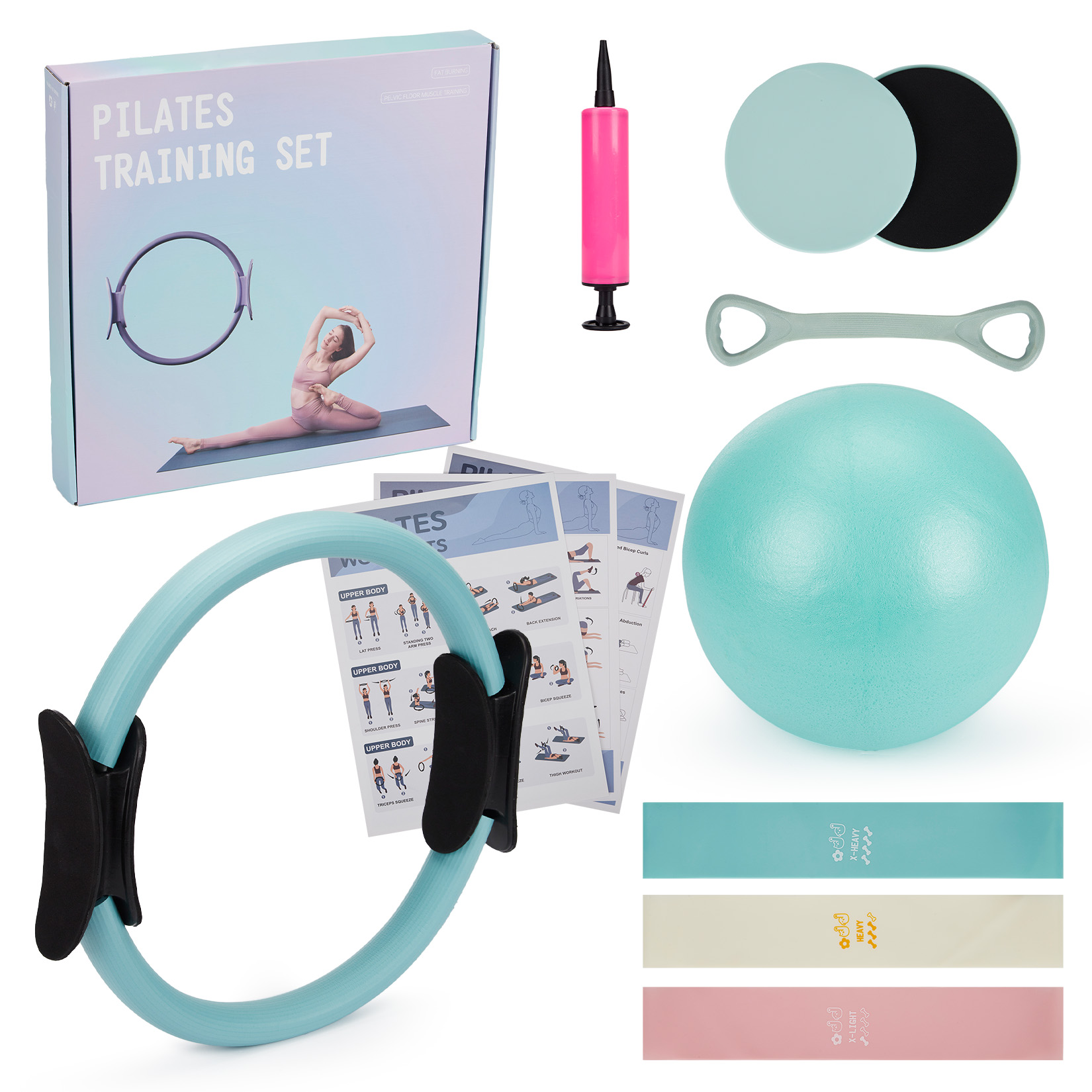 Pilates Training Set, 6-in-1 P - Pilates Toning Ball 评论和价格
