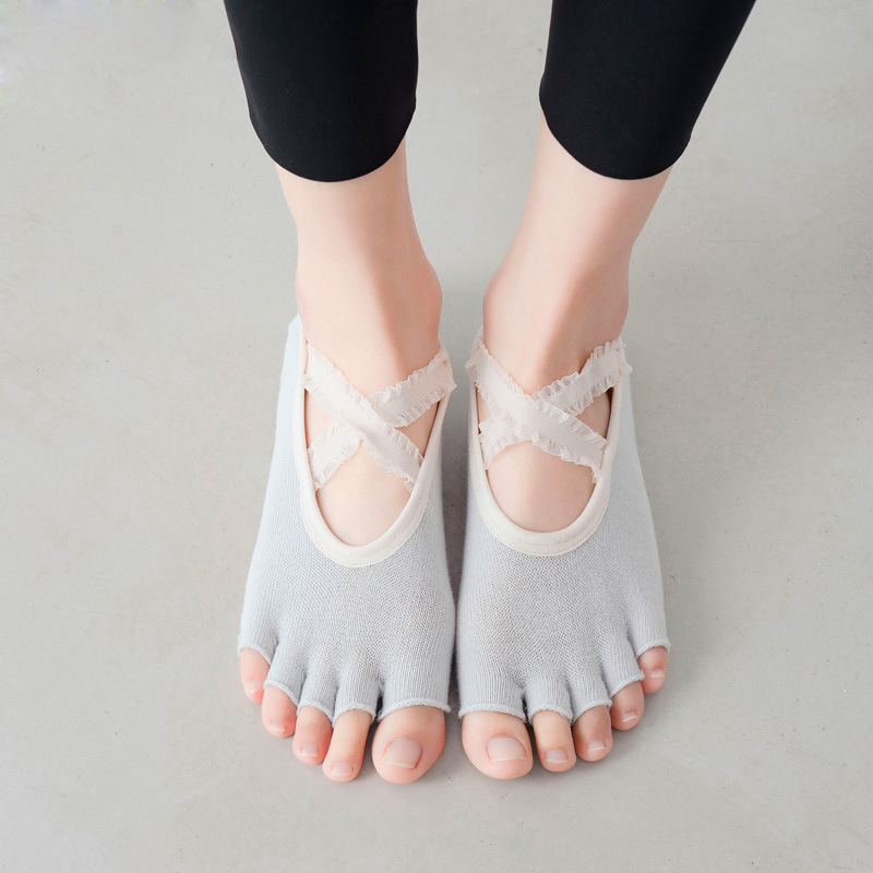 Five Finger Yoga Socks Lace Cr - Pilates Yoga Workout 评论和价格